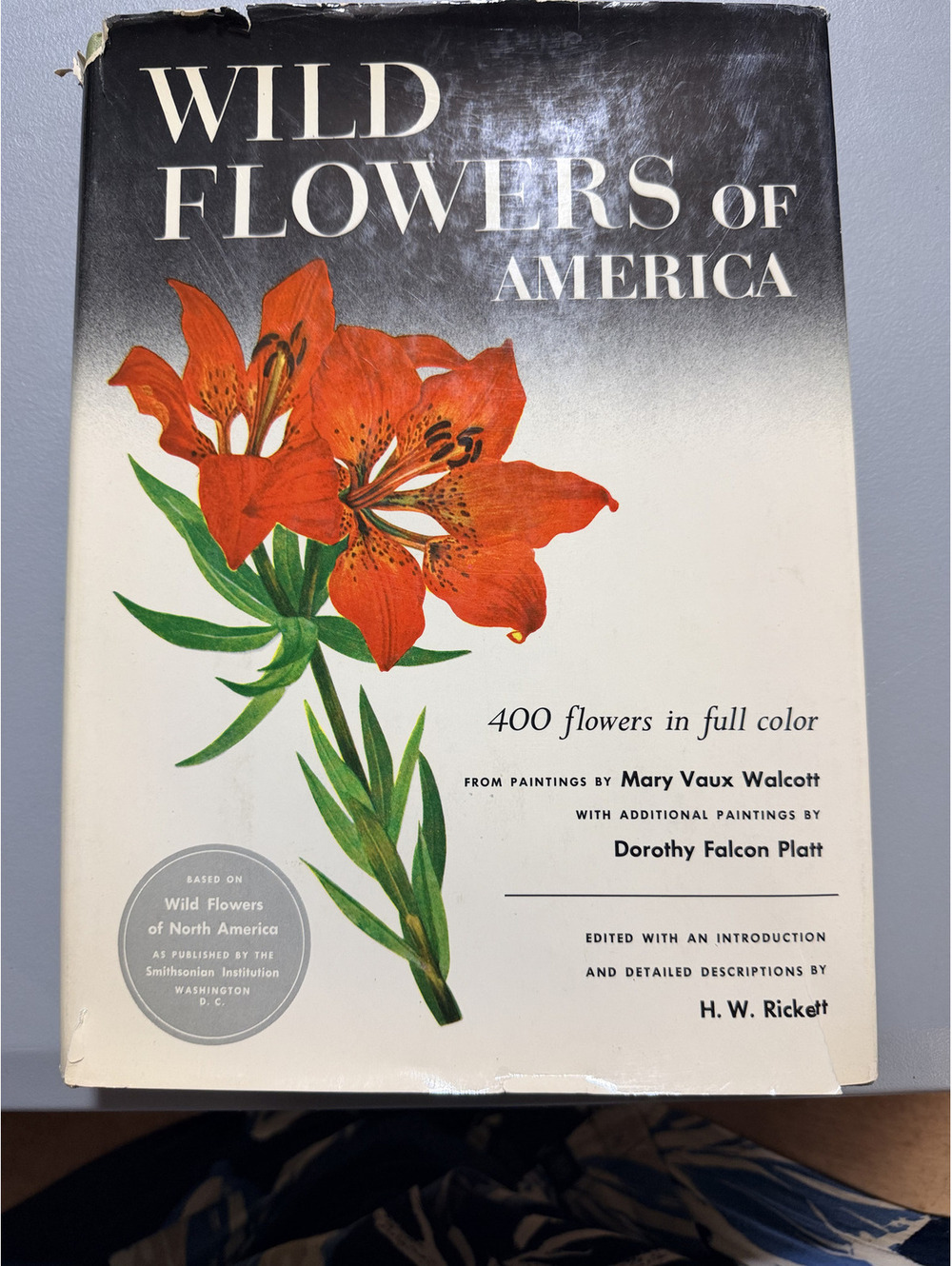 Wild Flowers of America Mary Vaux Walcott 400 Color Plates Crown Hardcover